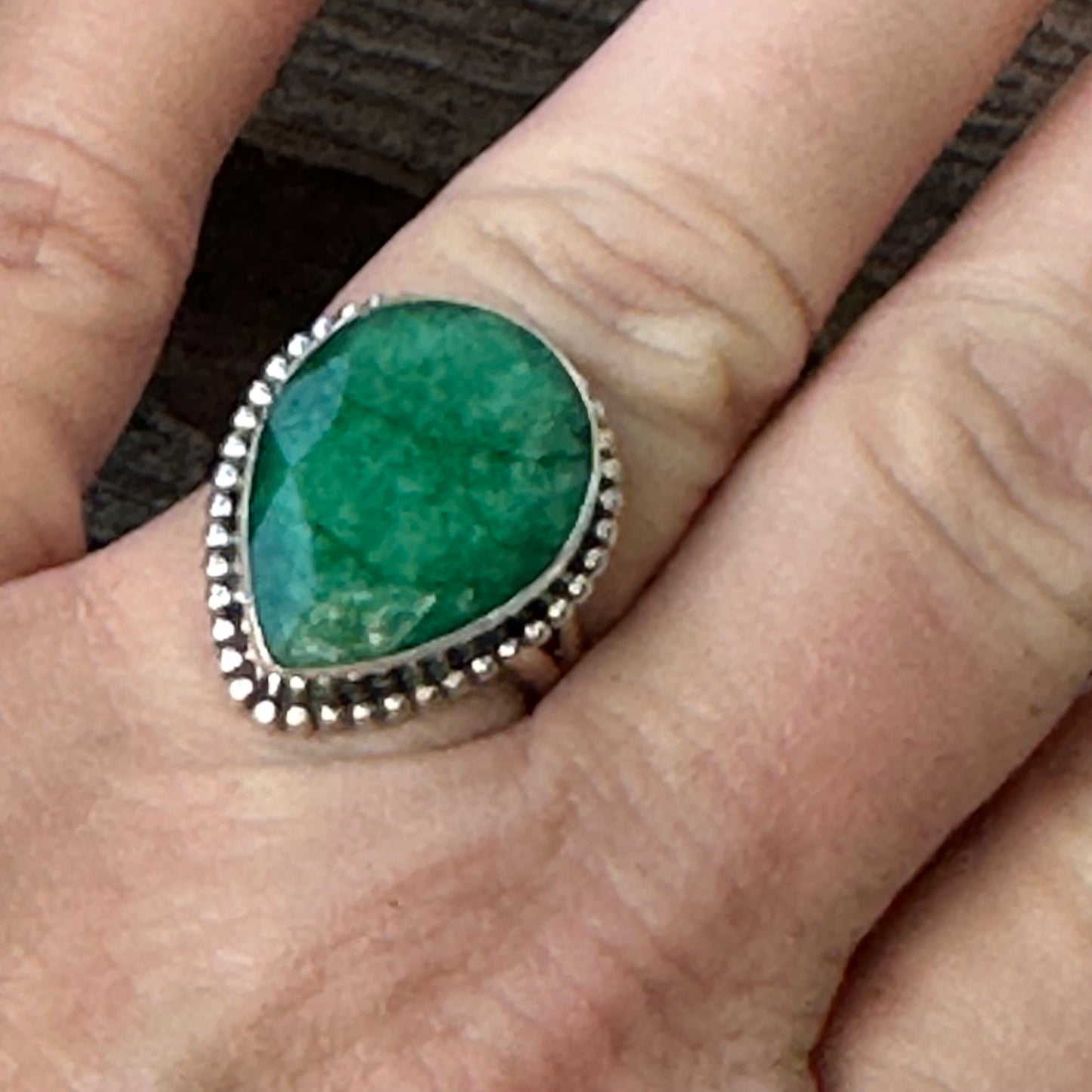 R0186. Beryl Green Ring