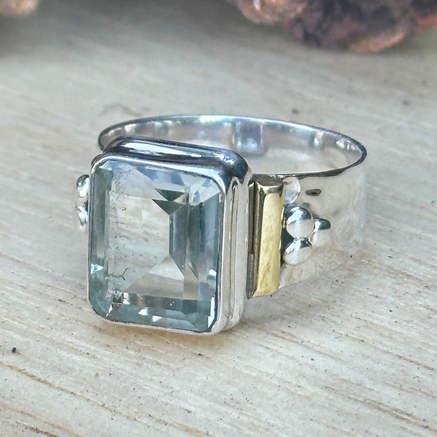 Green Amethyst Ring