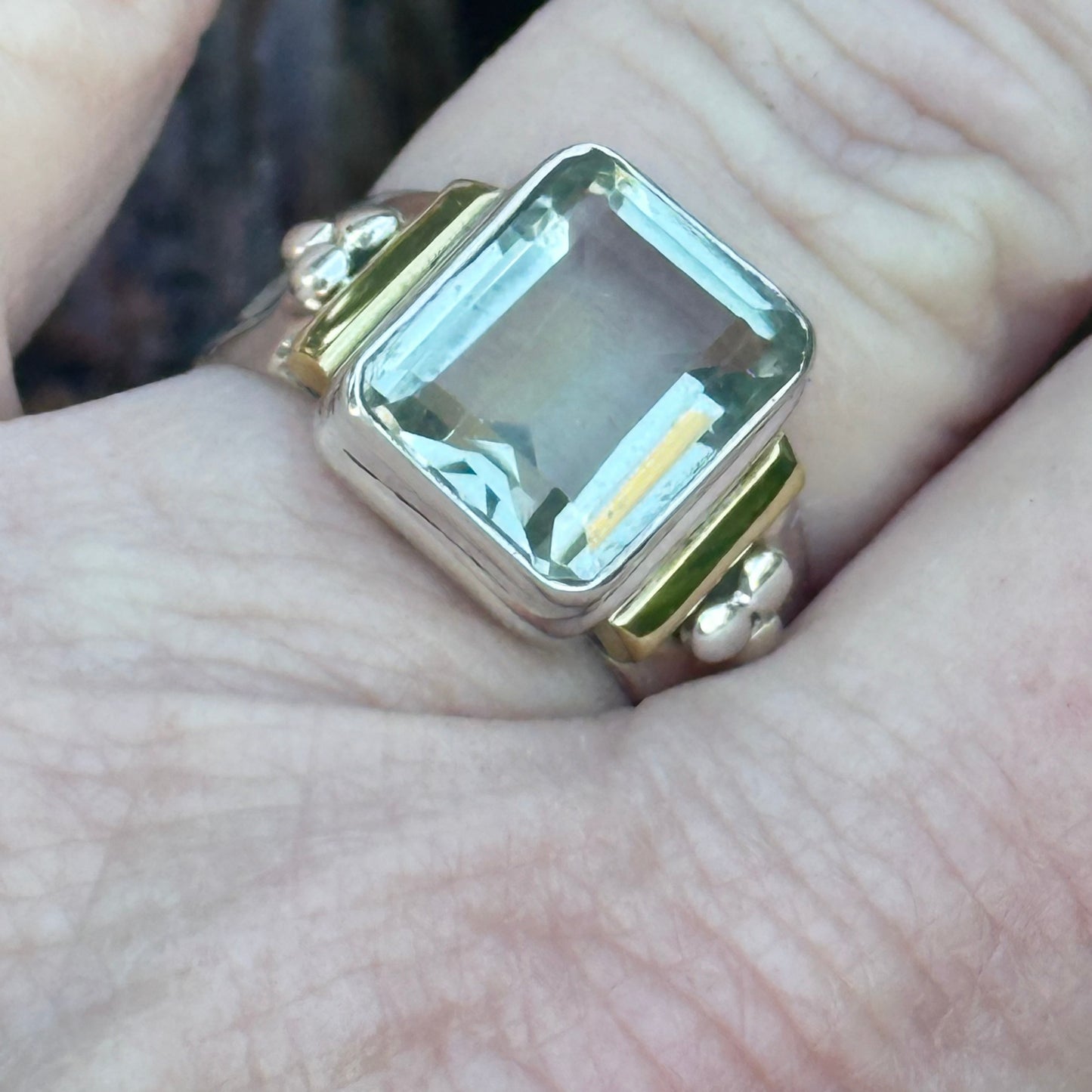 Green Amethyst Ring