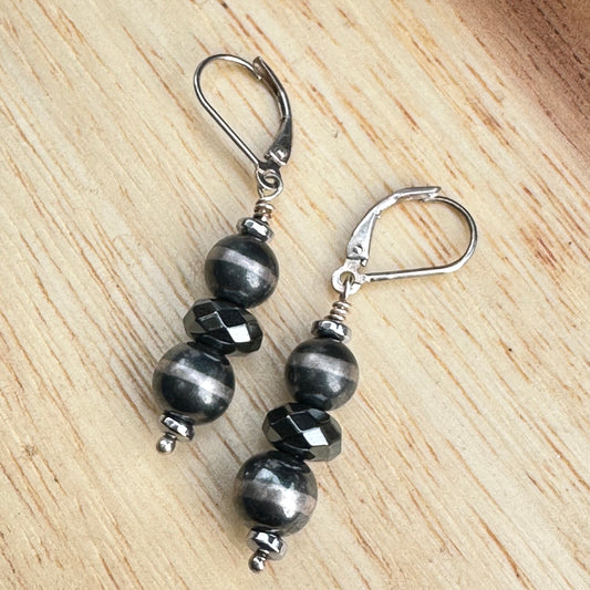 Navajo Pearl Earrings