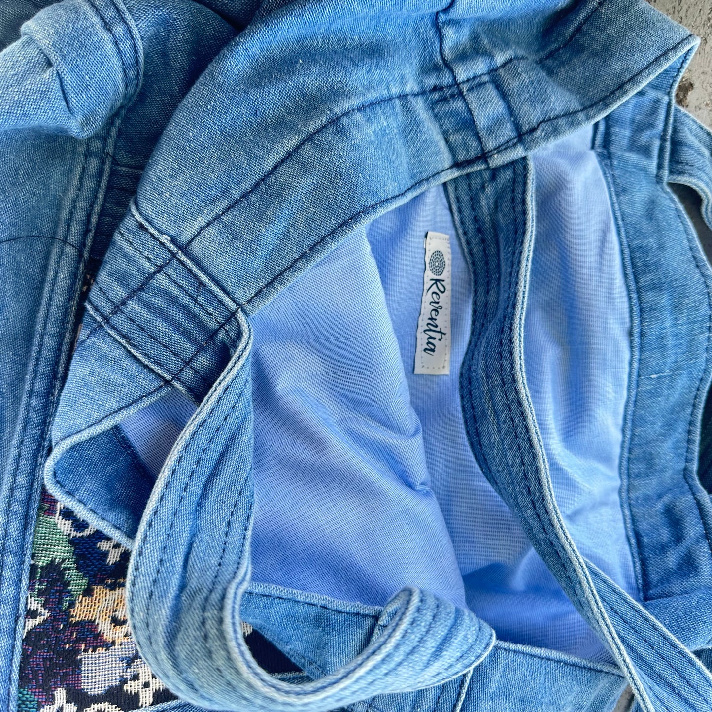 Handmade Fully Lined Denim Bag