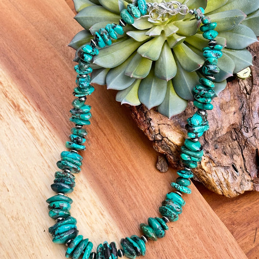 Navajo Pearl Turquoise Necklace 18”-20”