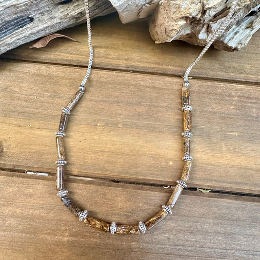 N0838 Bronzite Necklace (18”-20”)