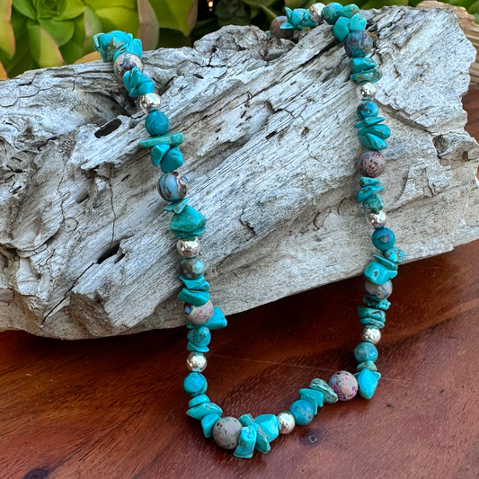 Turquoise Gold Filled Necklace