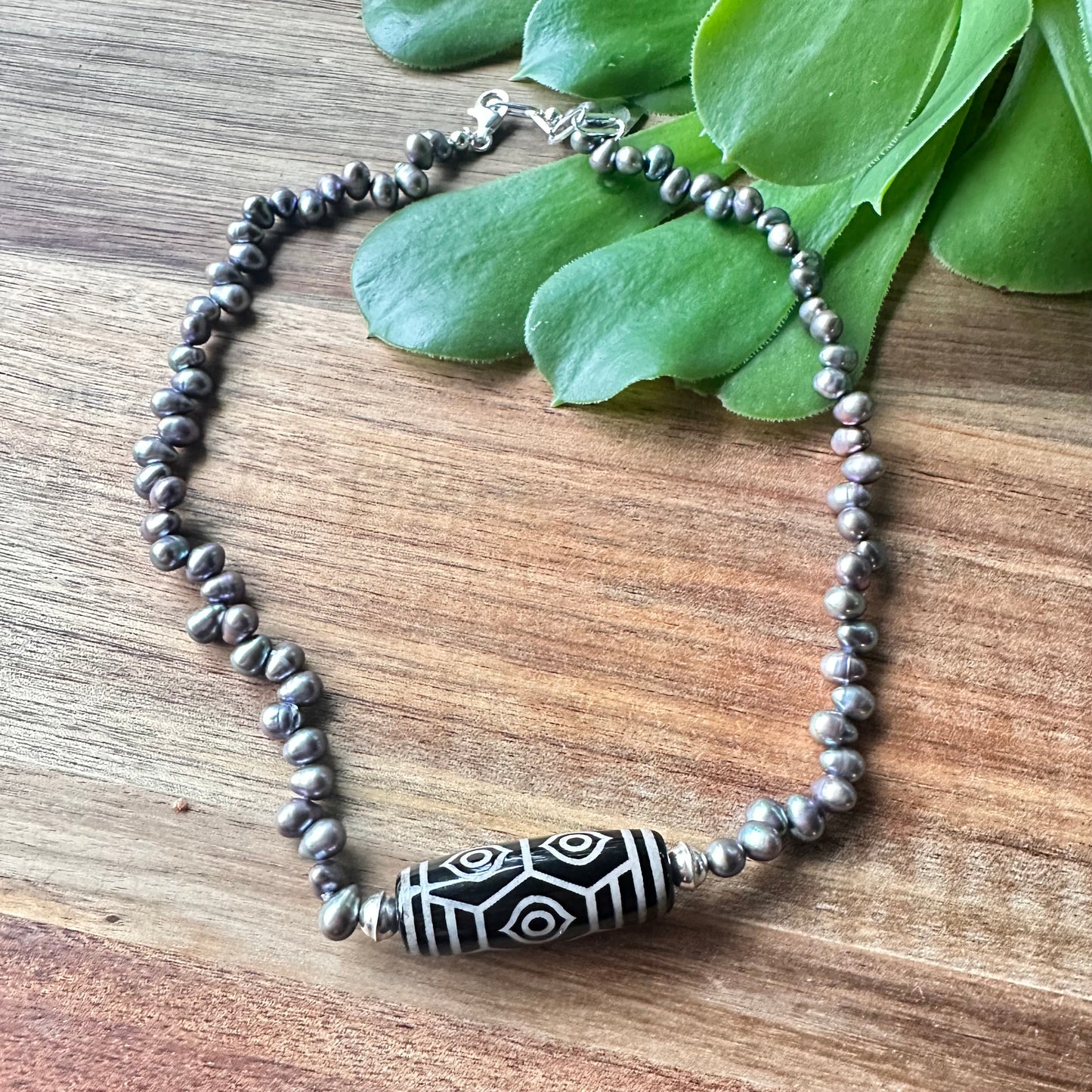 Pearl Agate Necklace