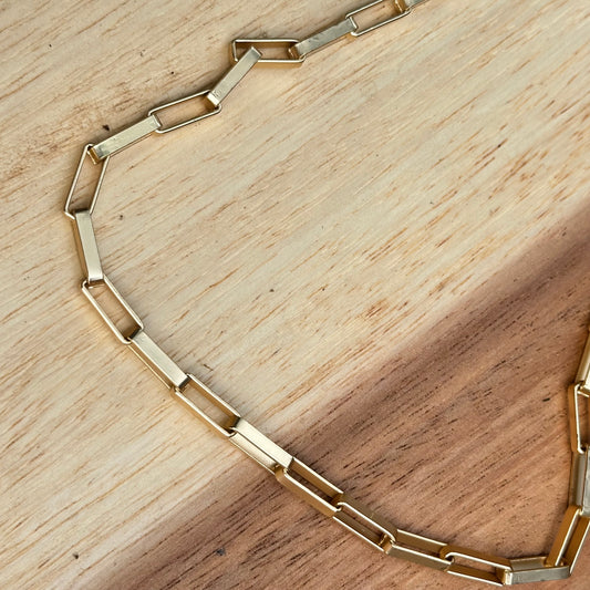 Matte Gold Necklace 19"