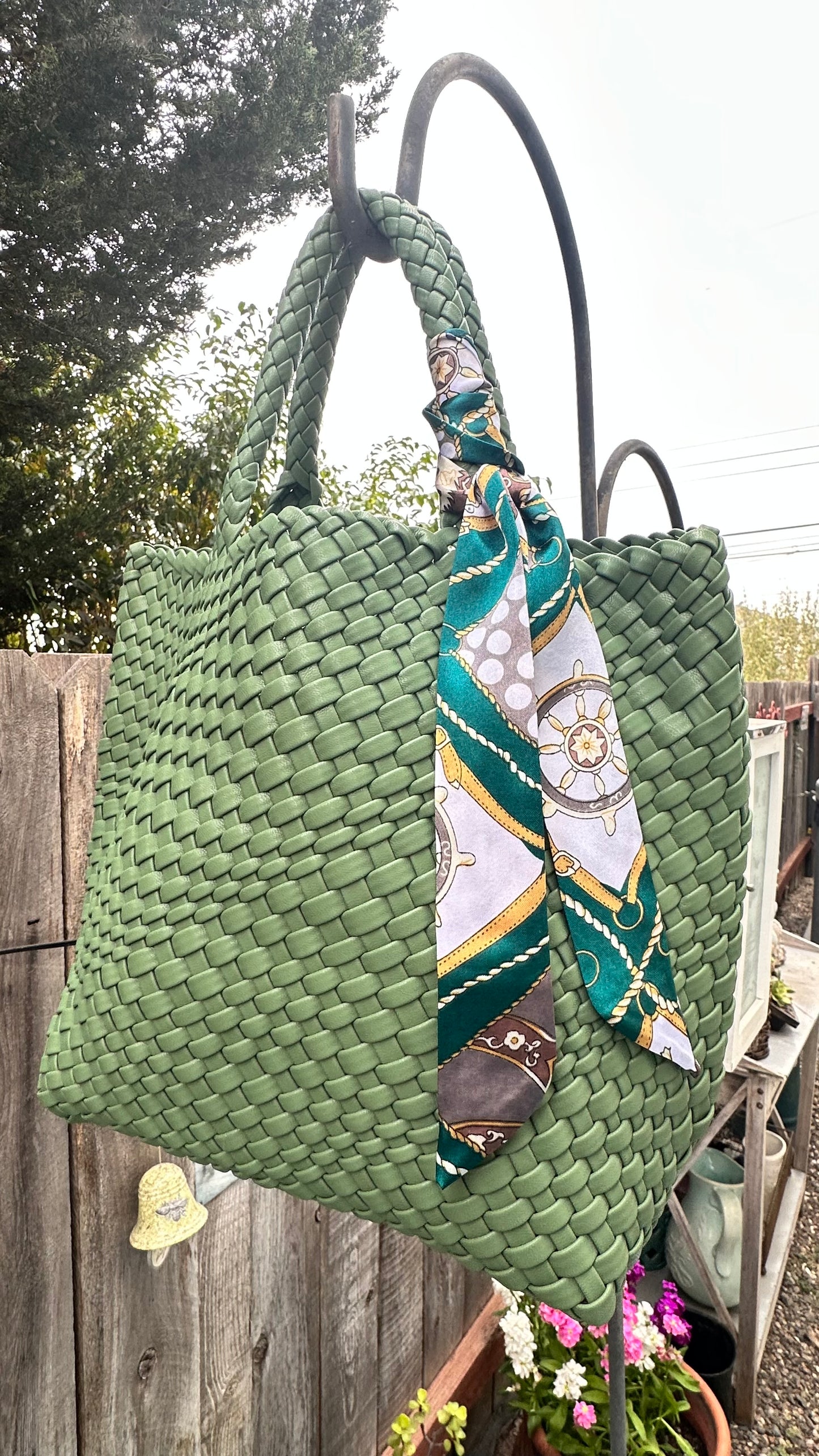 Summer Neoprene Woven Bag & Wallet Set