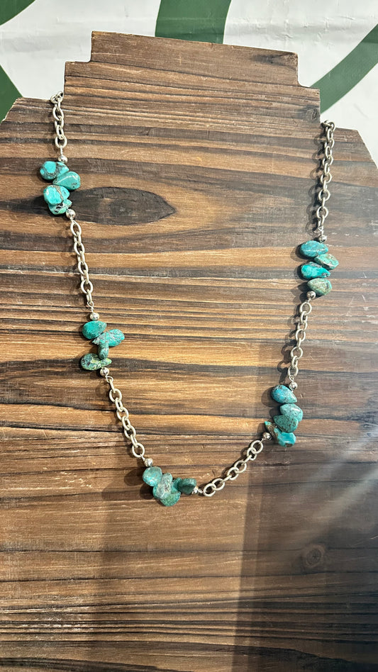 N0645 Turquoise Necklace (24”)
