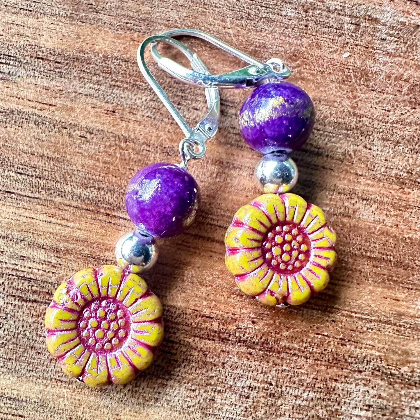 Spring Flower Earrings (1.3”)