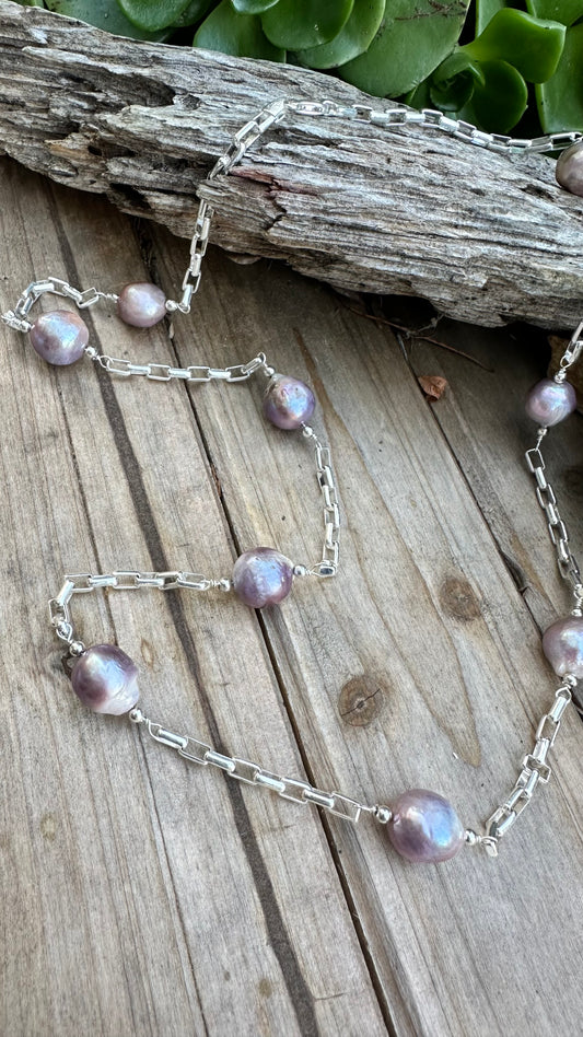 N0736 Baroque Pearls Necklace (24”-26”)