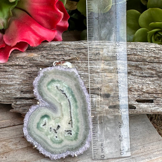 N0784 3” Amethyst Necklace (18")