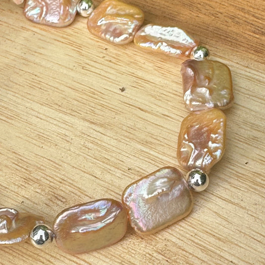 Baroque Pinkish Pearl Necklace (18”-20”)