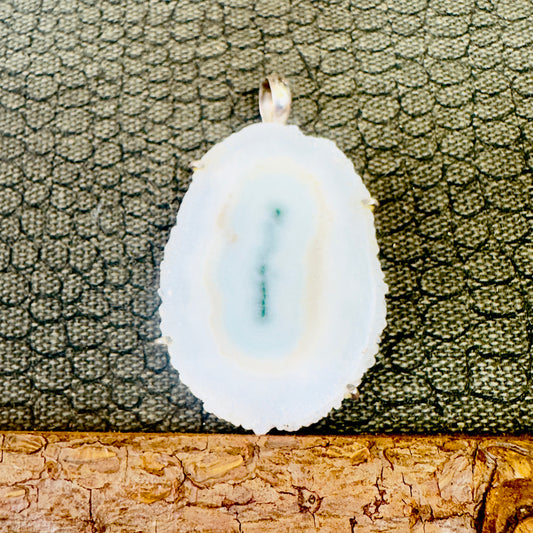 Sale - 1.8" Solar Quartz Sterling Silver Pendant Necklace (18") (Copy) (Copy)