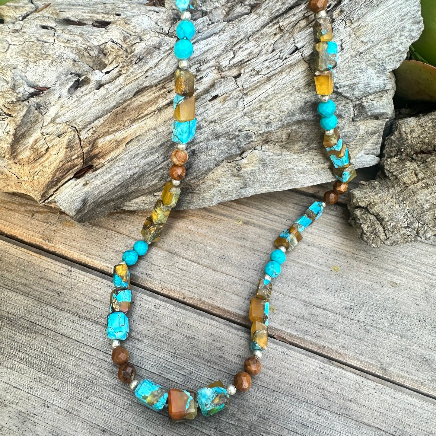 Oyster Turquoise and Arizona and Mojave Turquoise Earrings