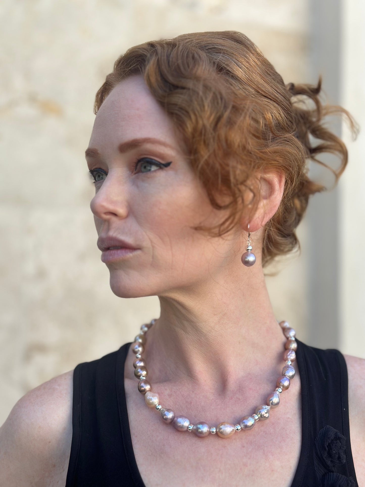 E0724 Pearl Earrings (1.7”)