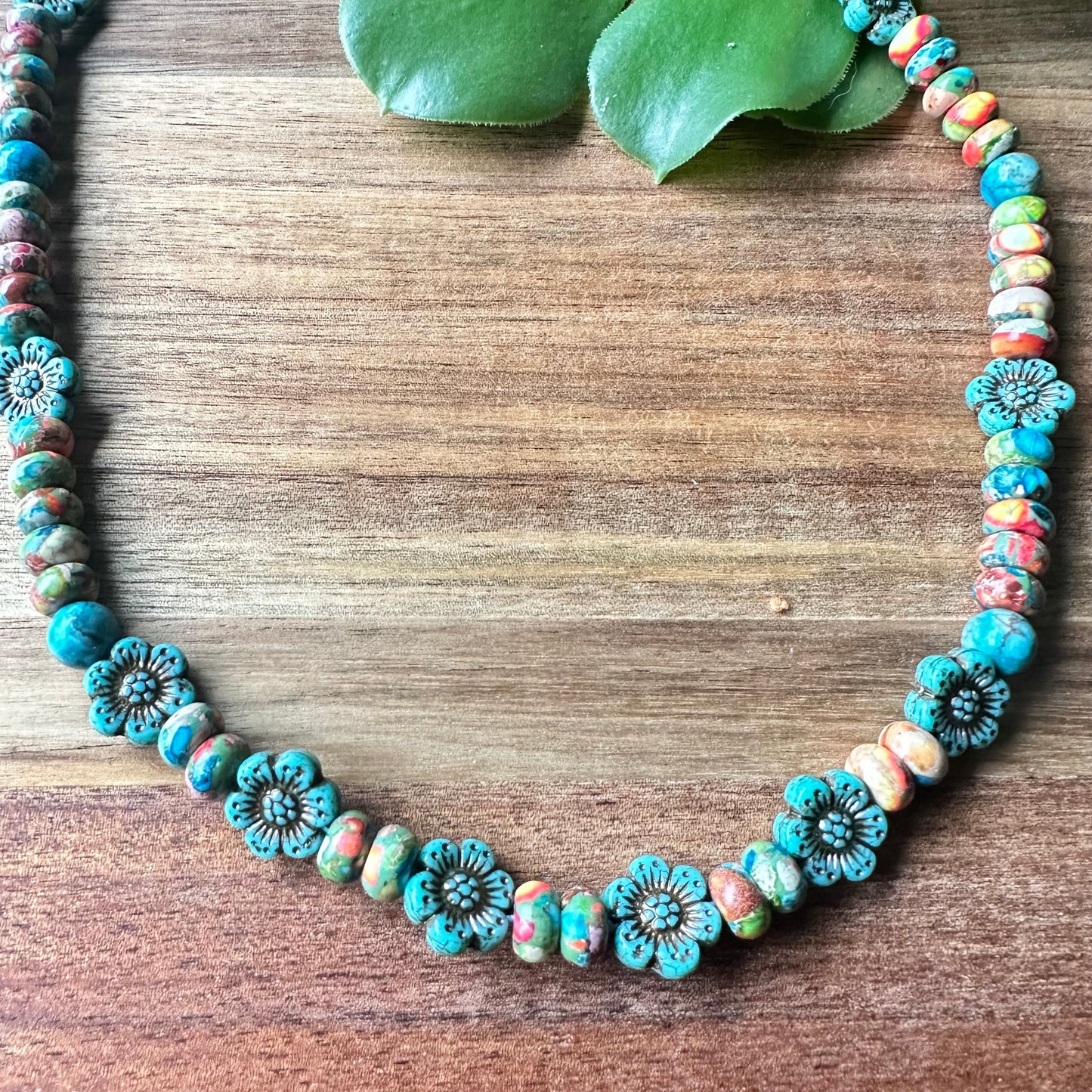 Turquoise Spiny Oyster Necklace (22”-24”)