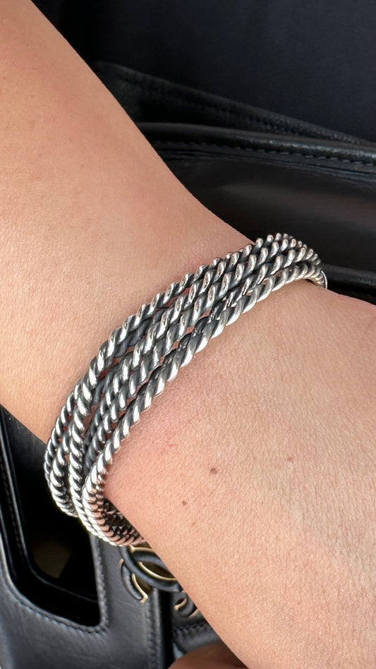 B0346 Oxidized Sterling Cuff