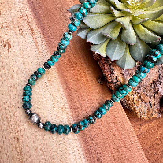 Navajo Pearl Turquoise Necklace 18”-20”