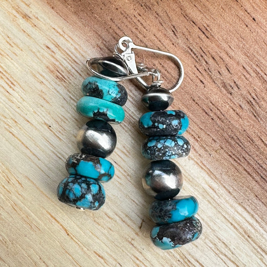 Navajo Pearl Turquoise Earrings