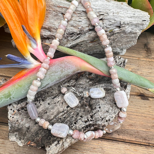 Opal Cultured Pearl Necklace (18”-20”)