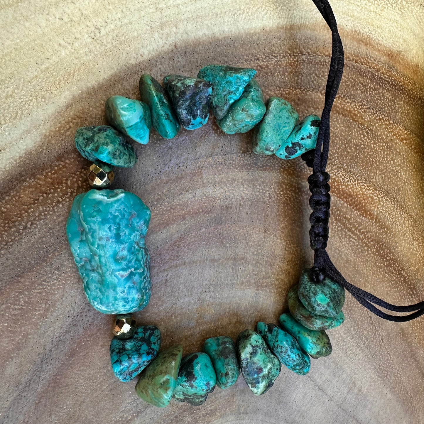 Turquoise Navajo Pearl Adjustable Bracelet