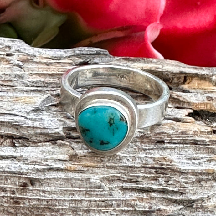 Size 8  Turquoise Ring