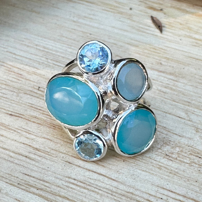 Chalcedony Topaz Ring