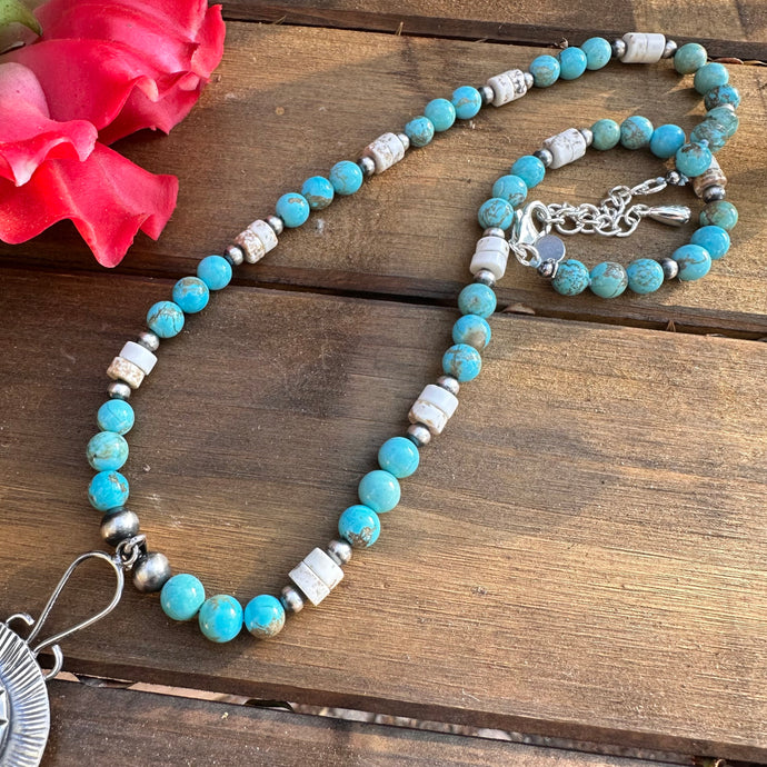 Navajo Pearl Turquoise Necklace