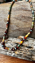 Load image into Gallery viewer, N0886  Amber Jasper Navajo Pearls Necklace (18”-20”)
