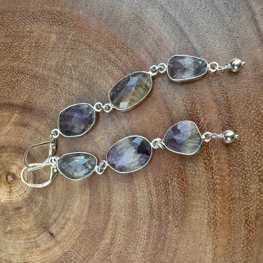 Fluorite Drop Earrings