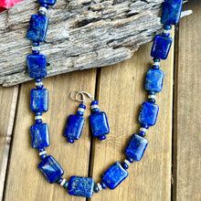 Load image into Gallery viewer, E0710 Lapis Earrings 2”
