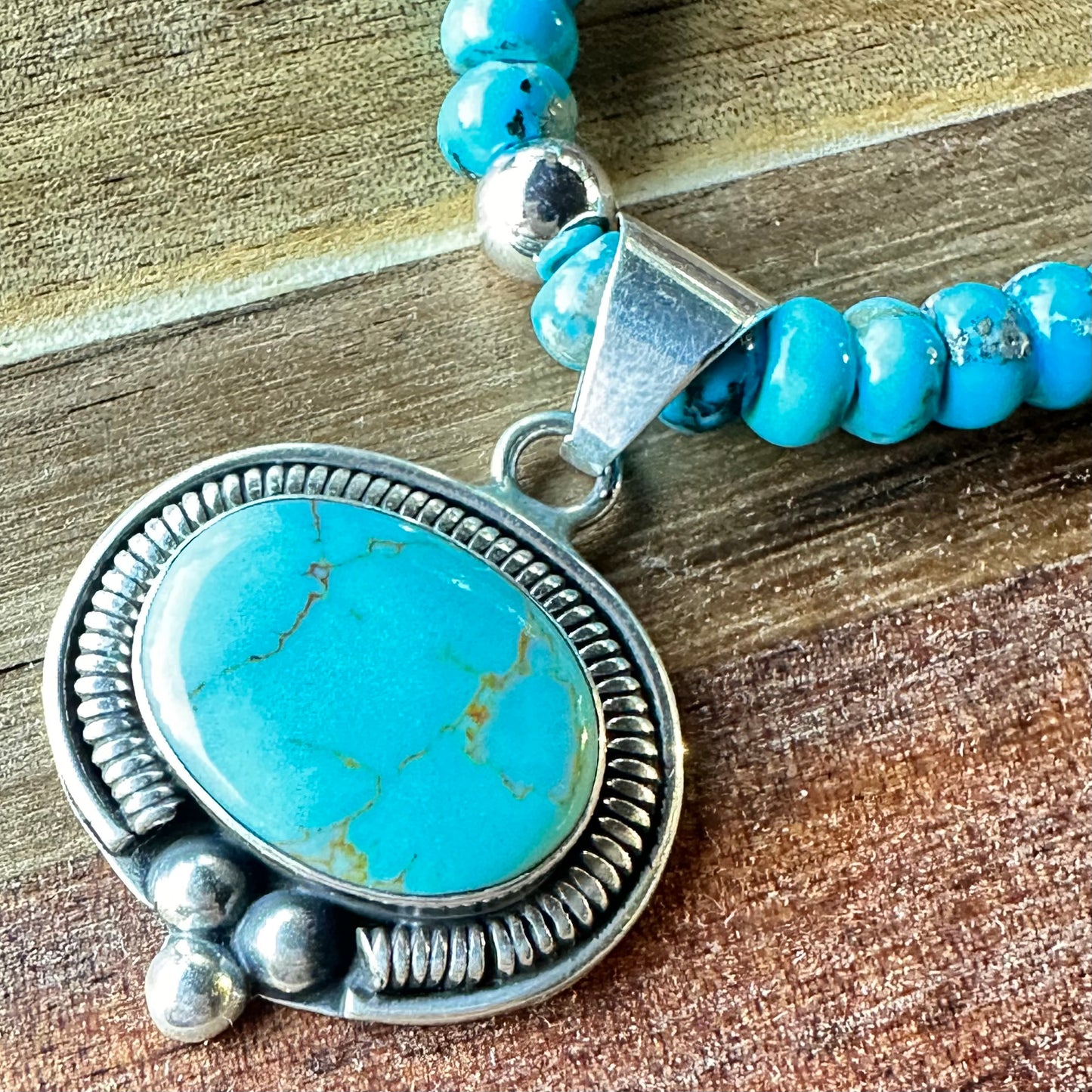 Turquoise Navajo Pearls Necklace (18”-20”)