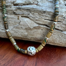 Load image into Gallery viewer, Jasper Sterling Necklace (18-20&quot;)
