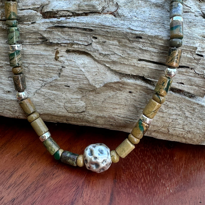 Jasper Sterling Necklace (18-20