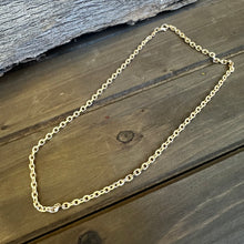 Load image into Gallery viewer, N0918 Matte Gold Link Necklace (19”)
