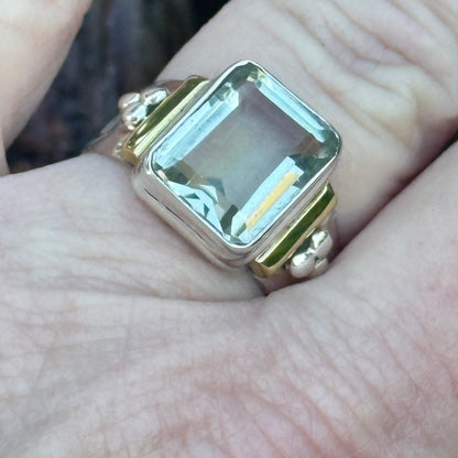 Green Amethyst Ring