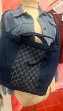 Load image into Gallery viewer, Handmade Large Denim Bag
