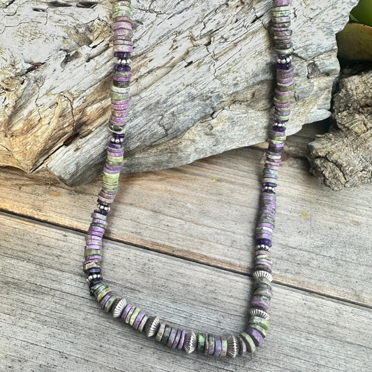 Atlantisite Sterling 
Necklace (18”-20”)