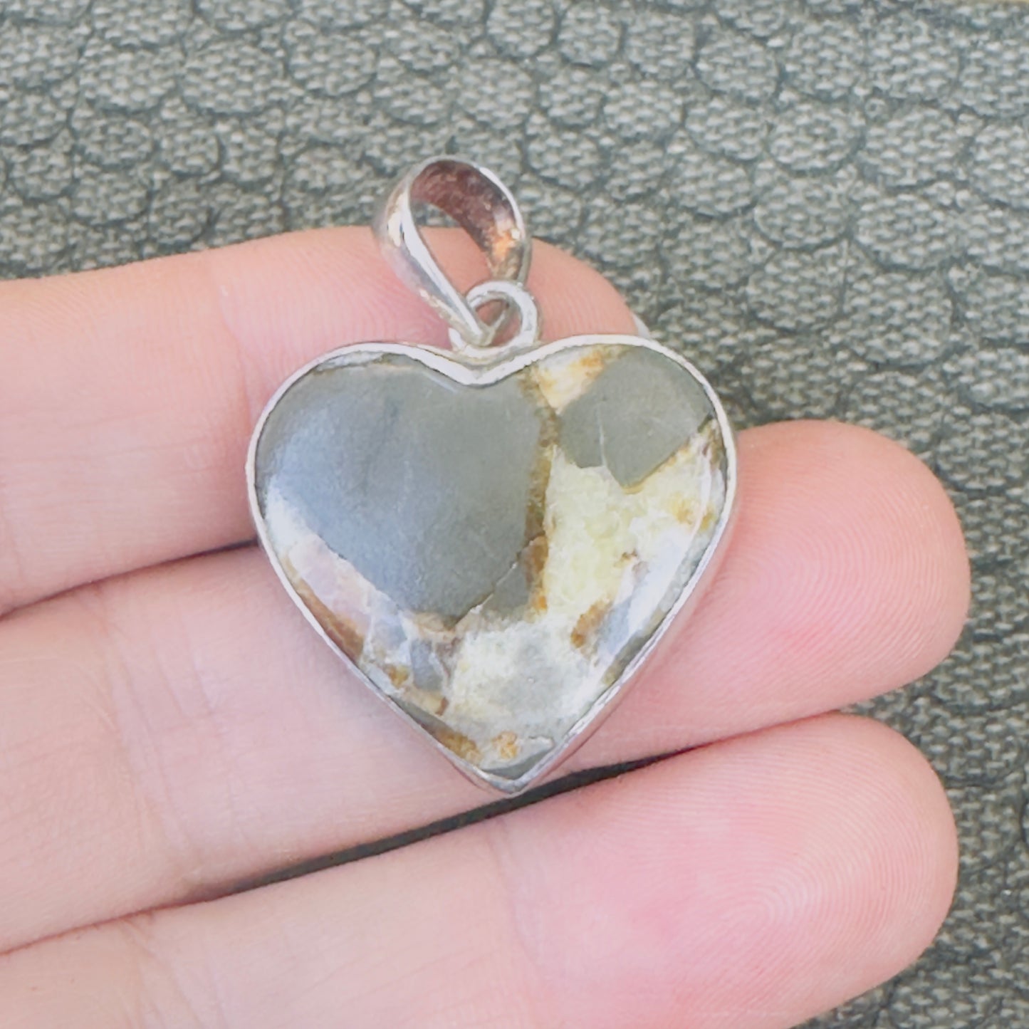 Sale - 1.4"  Separtarian Sterling Silver Pendant Necklace (18") (Copy)