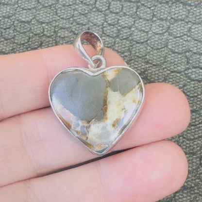 Sale - 1.4"  Separtarian Sterling Silver Pendant Necklace (18") (Copy)