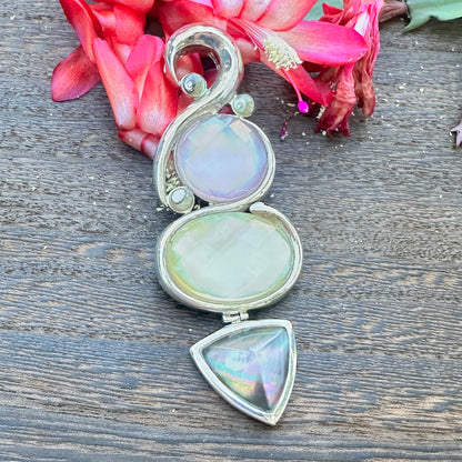 Statement Quartz  Necklace (18”)