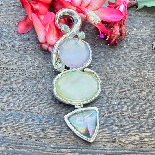 Statement Quartz  Necklace (18”)