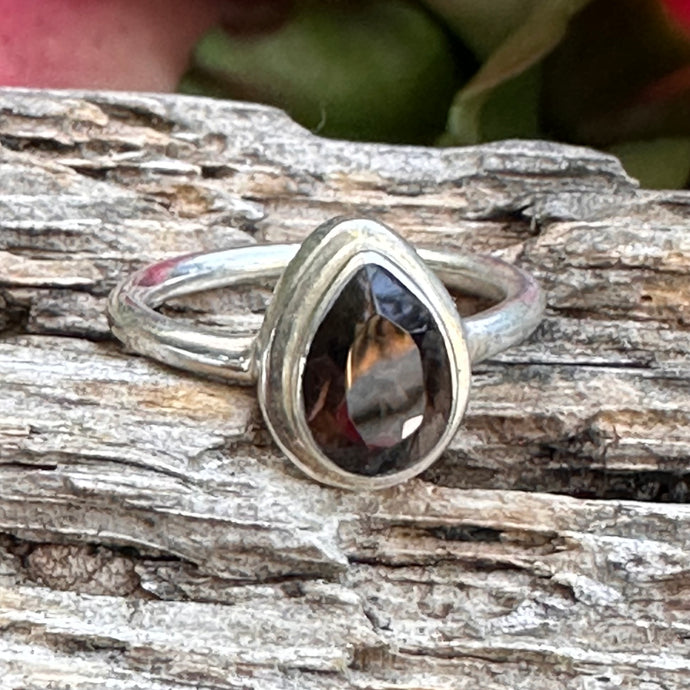 Size 7  Smoky Quartz Ring