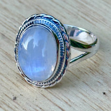 Load image into Gallery viewer, Moonstone Sterling Silver Ring
