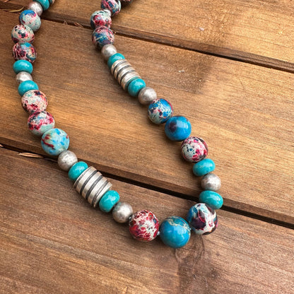 Jasper Sterling Sterling Necklace (22”-24”)