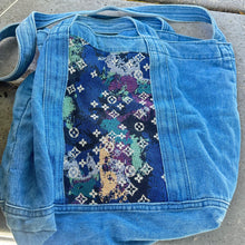 Load image into Gallery viewer, Handmade Fully Lined Denim Bag

