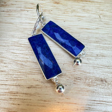 Load image into Gallery viewer, Lapis Sterling Earrings
