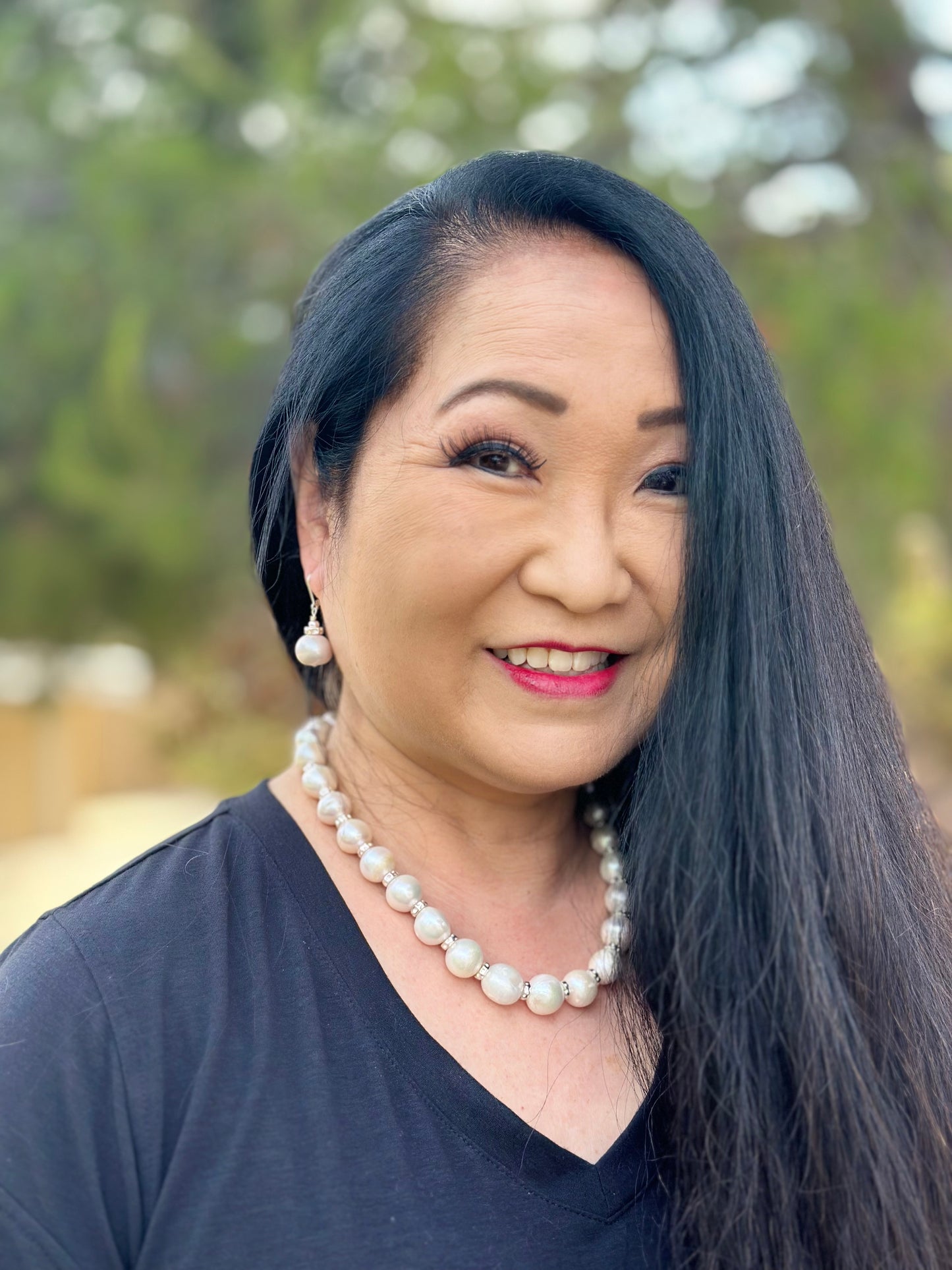 N0842  Statement Pearl Necklace (20”-22”)