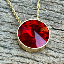 Load image into Gallery viewer, N0926  Red Swarovski Necklace (adjustable to 36&quot;)
