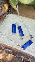 Load image into Gallery viewer, Lapis Sterling Necklace (18”-20”)
